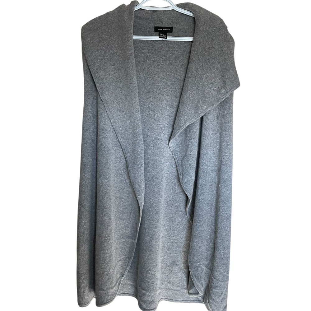 Club Monaco Delaynee Wool Cashmere Vest Gray Sleeveless Cardigan Women’s M/L - Picture 2 of 11